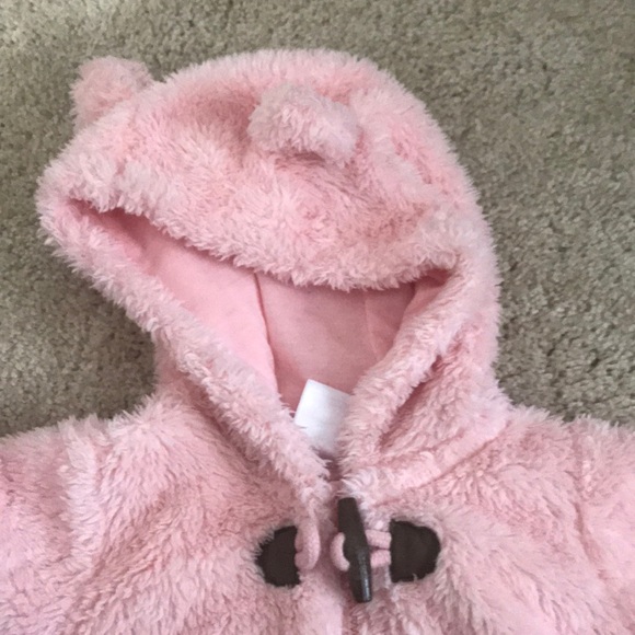 Carters fluffy zip up! ❤️ - Picture 2 of 4